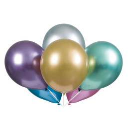 6 Ballons 28 cm PLATINIUM...