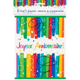 8 sacs cadeaux JOYEUX...