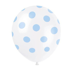 6 Ballons latex 30 cm POIS...