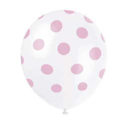 6 Ballons latex 30 cm POIS...