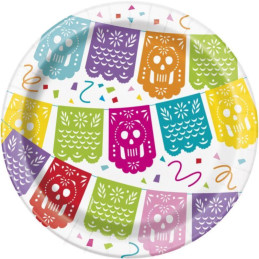 8 Assiettes 18 cm mexican...