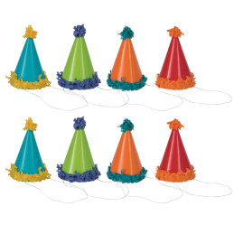 8 mini chapeaux à pompoms...