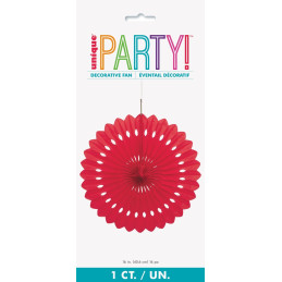 Eventail papier 40.6 cm ROUGE 
