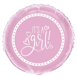 Ballon mylar rose 45 cm -...