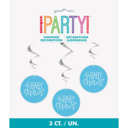3 Suspensions bleues - Baby...