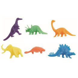12 Dinosaures en plastique* 