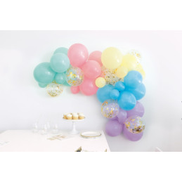 Kit de 40 ballons pastel...