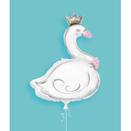 Ballon foil CYGNE COURONNE...