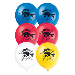 8 Ballons latex 23 cm AHOY...