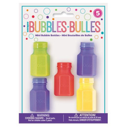 5 mini bouteilles de bulles...