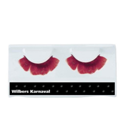 Cils plumes (rouge) 