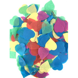80g de confettis coeurs -...
