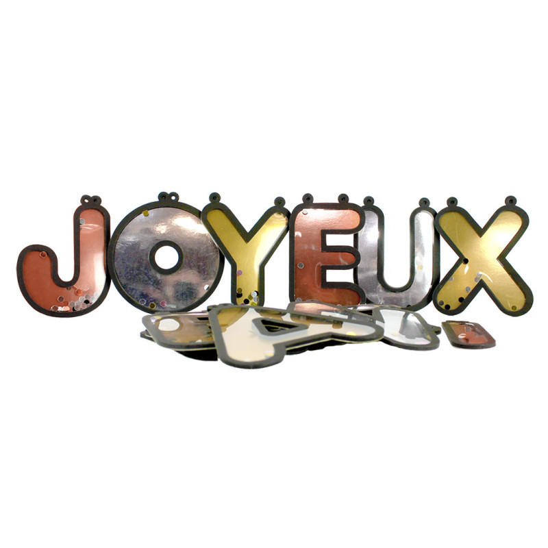 Guirlande de lettres Joyeux Anniversaire en 3D avec sequins - 3 m - Jour de  Fête - Guirlandes - Décoration