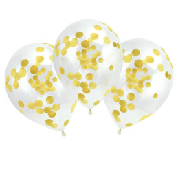 3 BALLONS TRANSPARENT...