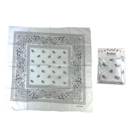 BANDANA blanc 100% COTON...
