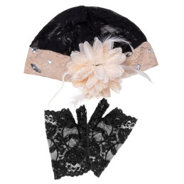 Charleston bandeau et 2 gants 