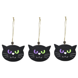 3 suspensions déco Chat...