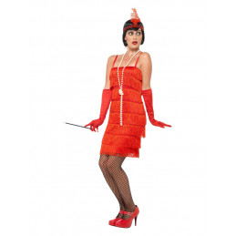 couronne et gants Rouge Smiffys Costume Reine de cartes avec robe