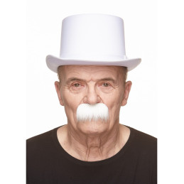 Moustache Brosse - Blanche...