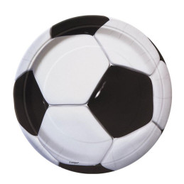 8 assiettes 18 cm FOOTBALL 