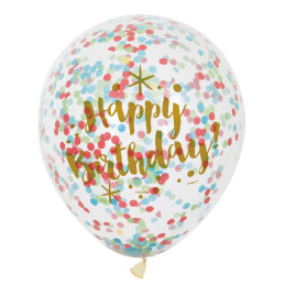 6 ballons Transparents...