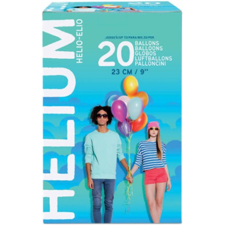 Bouteille Hélium 0.14m3 Pour 20 Ballons - Gonflage Rapide Ballons Latex & Aluminium