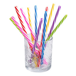 12 Pailles plastiques...