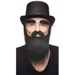 Moustache + barbe + sourcil...