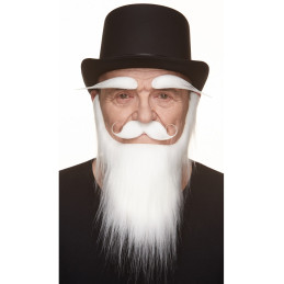 Barbe de Père Noël blanche...