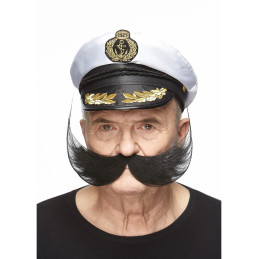 Moustache poilu - Noire (039)