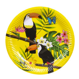 10 Assiettes papier Toucan...