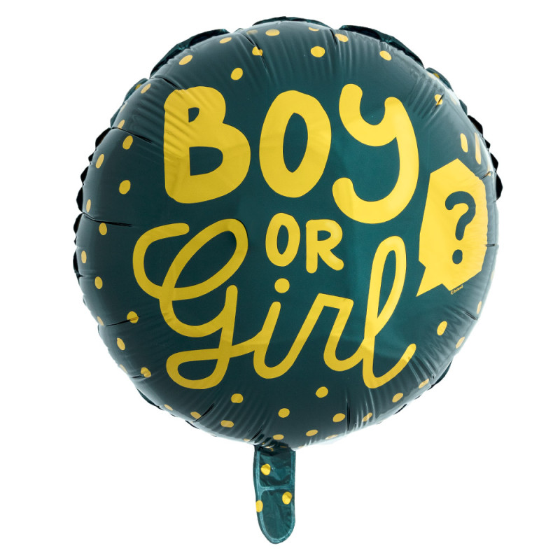 Grossiste Ballon aluminium 'Boy or Girl?' double face (45 cm