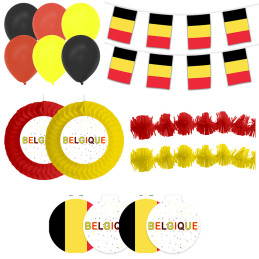 kit déco Supporter Belgique 15 pièces 