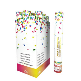 Canons à confettis multicolores, Lot de 4