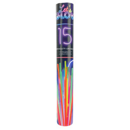 Tube 15 bracelets Glow 5 mm...