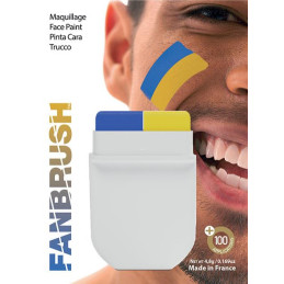 Fanbrush Bleu/jaune 