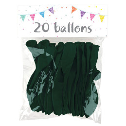 20 ballons latex  VERT...