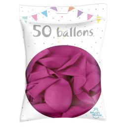 50 Ballons latex Fuschia 30...