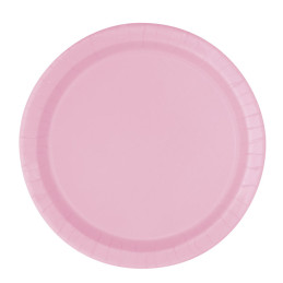8 Assiettes 18cm Rose 