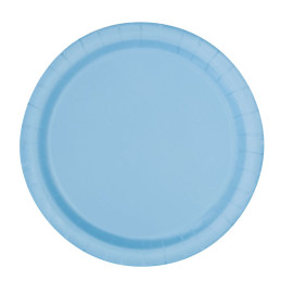 8 Assiettes 23cm Bleu 