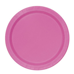 8 Assiettes 23cm Fuchsia 