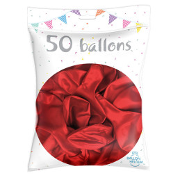 50 Ballons latex Métal...