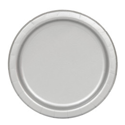 8 Assiettes 18cm Argent 