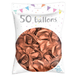 50 ballons latex Métal...