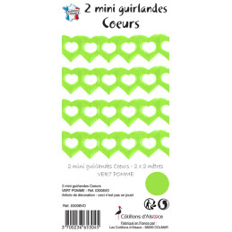 2 Mini guirlandes cœurs 2m...