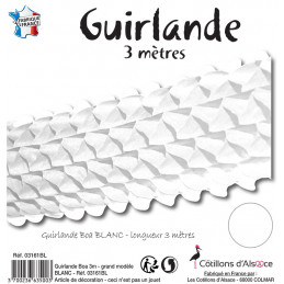 Guirlande 3m boa n°5 - Blanc 
