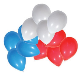 100 Ballons bleus, blancs,...