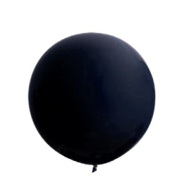 Ballon géant uni  90cm noir 