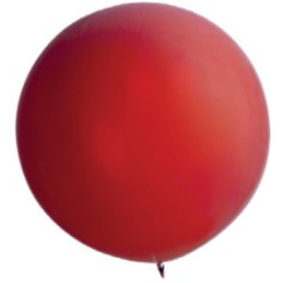 Ballon géant uni  90cm rouge 