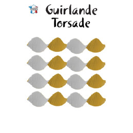 Guirlande torsadée crépon...